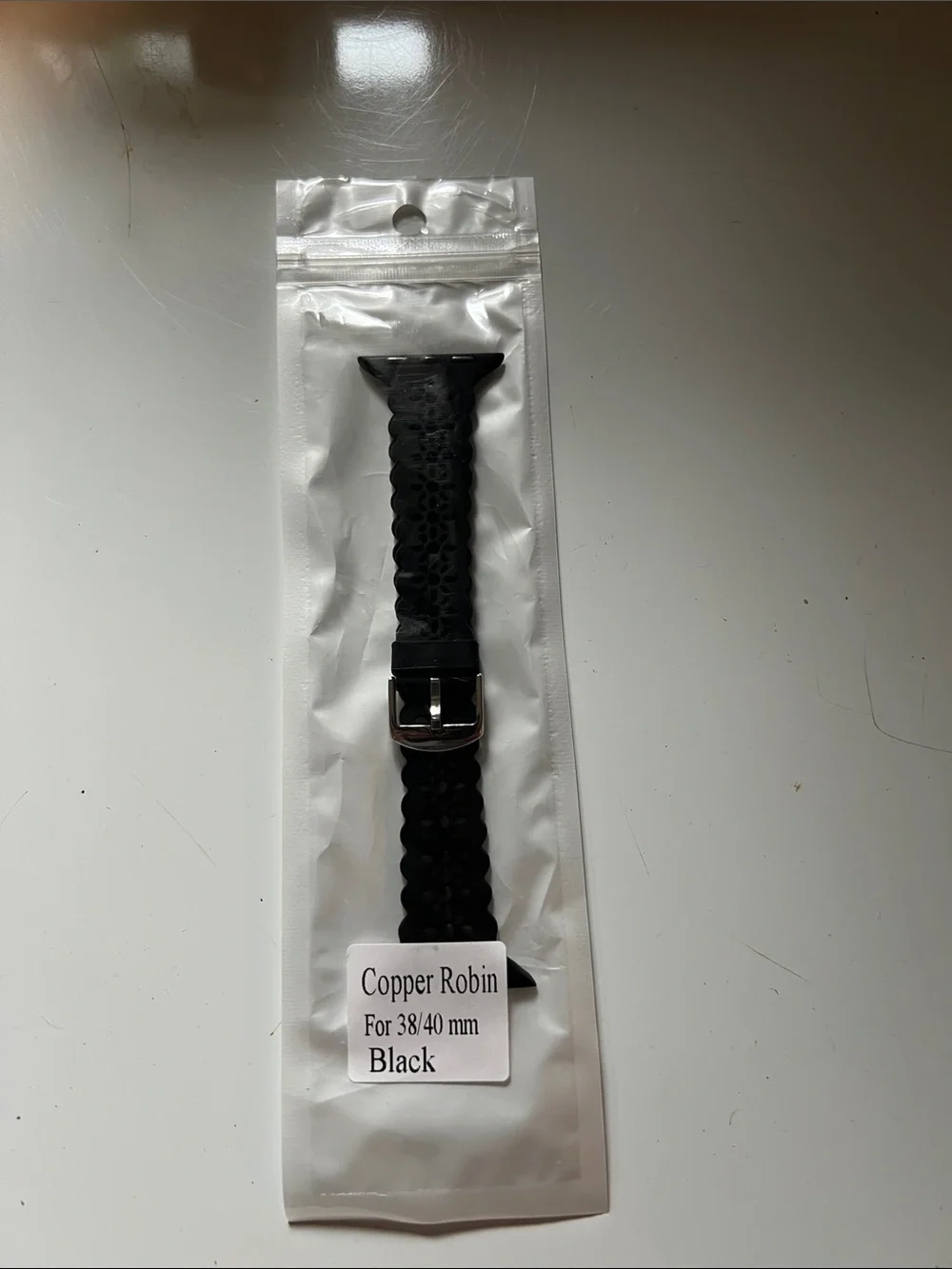 Pine black Floral Silicone Watch Band for Women